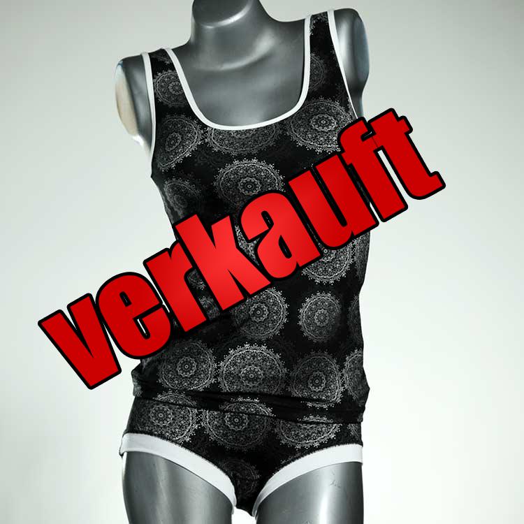 bunte attraktive bequeme schöne Unterwäsche Set für DamenPanty / Hotpant mit Top aus Baumwolle