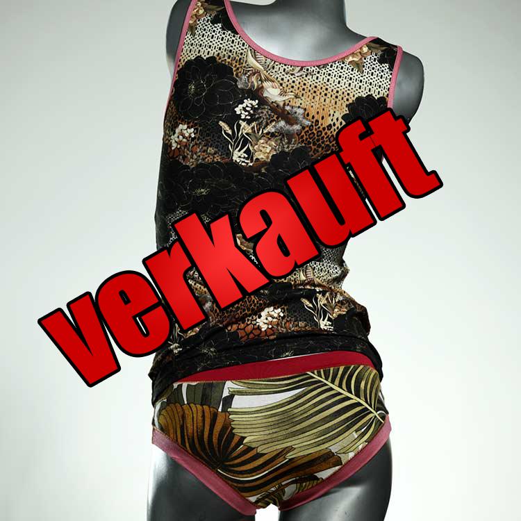 süße sexy handgemachte schöne Unterwäsche Set für DamenPanty / Hotpant mit Top aus Baumwolle