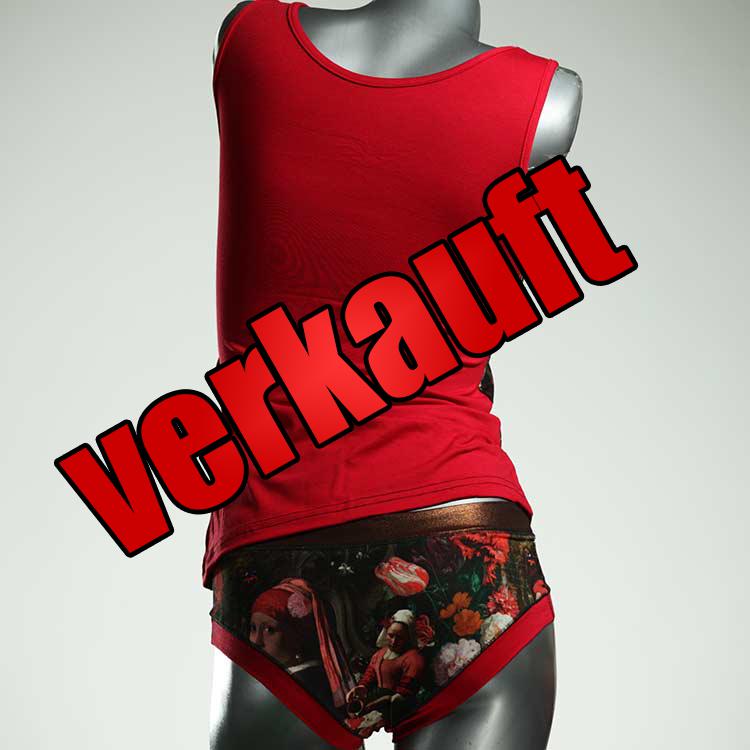 attraktive nachhaltige schöne preiswerte Unterwäsche Set für DamenPanty / Hotpant mit Top aus Baumwolle