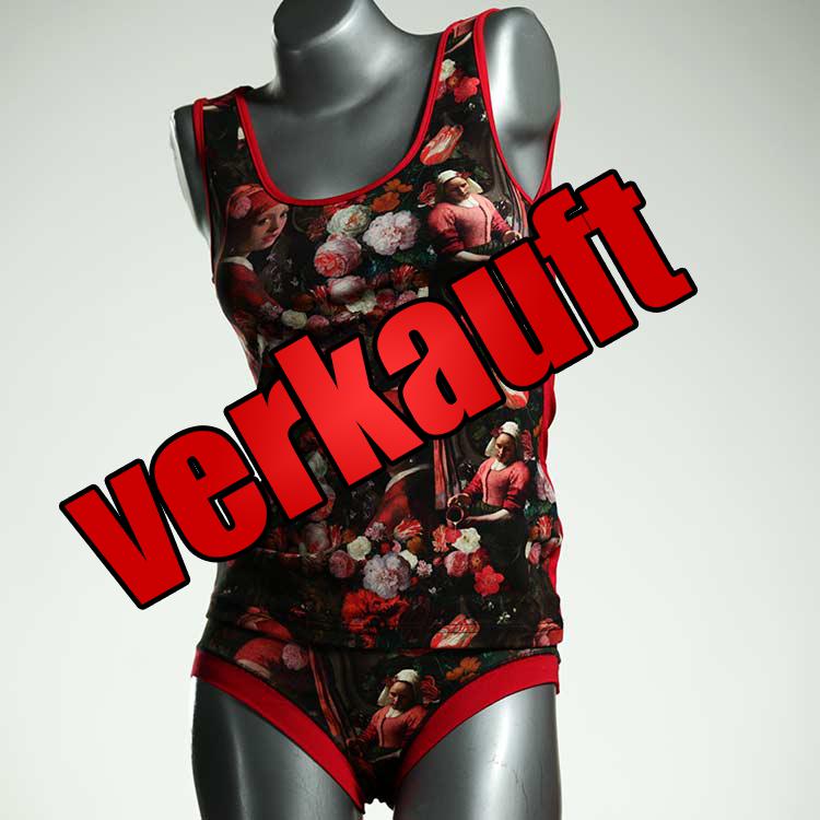 attraktive nachhaltige schöne preiswerte Unterwäsche Set für DamenPanty / Hotpant mit Top aus Baumwolle