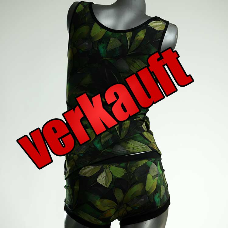 bunte handgemachte bequeme sexy Unterwäsche Set für DamenPanty / Hotpant mit Top aus Baumwolle