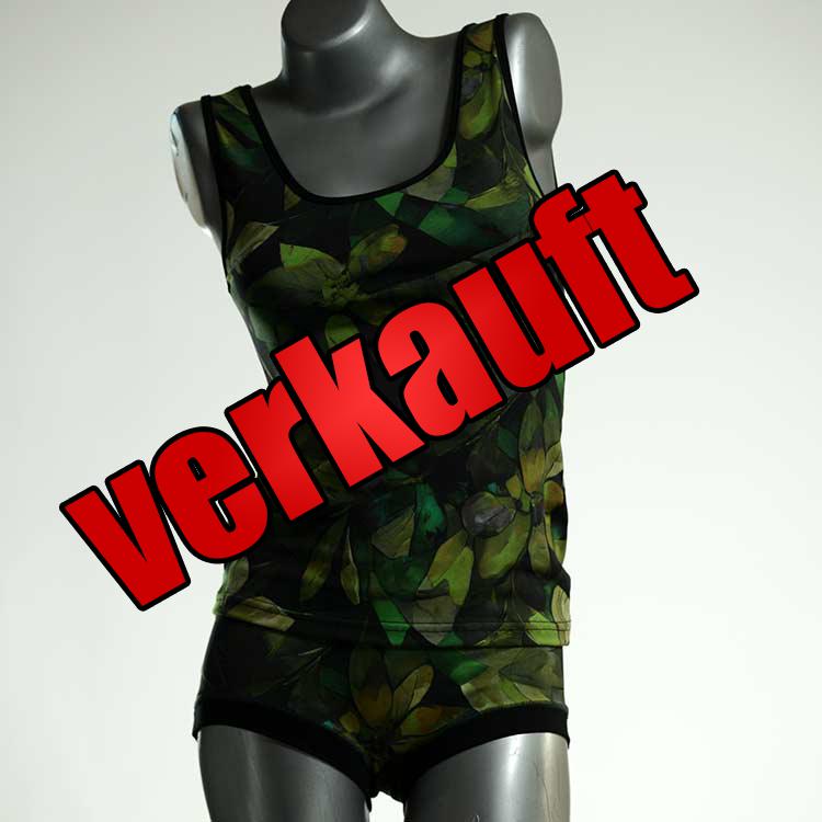 bunte handgemachte bequeme sexy Unterwäsche Set für DamenPanty / Hotpant mit Top aus Baumwolle