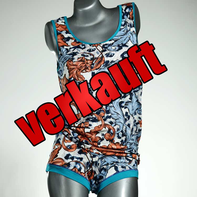 günstige farbige schöne bunte Unterwäsche Set für DamenPanty / Hotpant mit Top aus Baumwolle