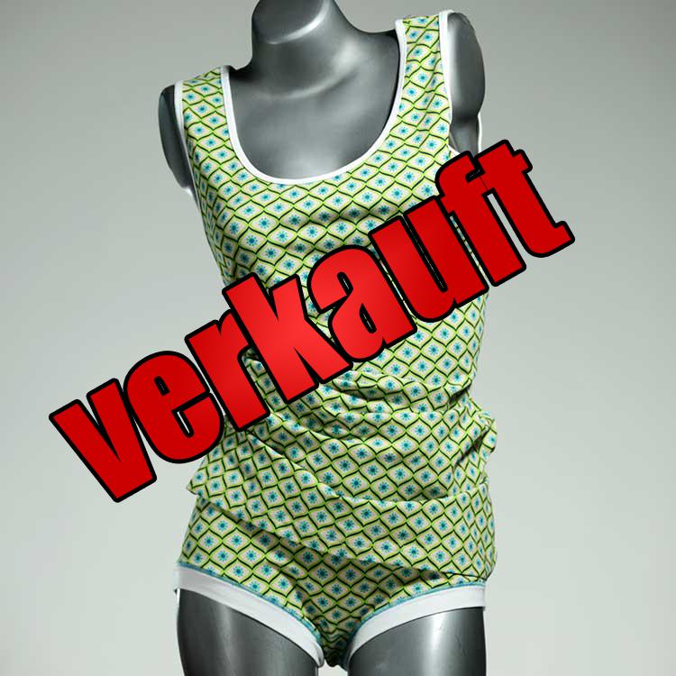 handgemachte günstige farbige preiswerte Unterwäsche Set für DamenPanty / Hotpant mit Top aus Baumwolle