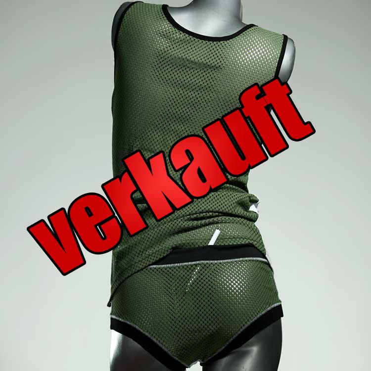 preiswerte ökologische süße günstige Unterwäsche Set für DamenPanty / Hotpant mit Top aus Baumwolle