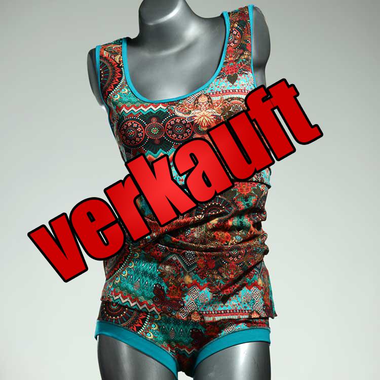 ökologische bequeme günstige preiswerte Unterwäsche Set für DamenPanty / Hotpant mit Top aus Baumwolle