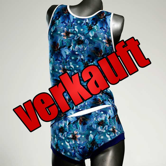 preiswerte bunte bequeme günstige Unterwäsche Set für DamenPanty / Hotpant mit Top aus Baumwolle