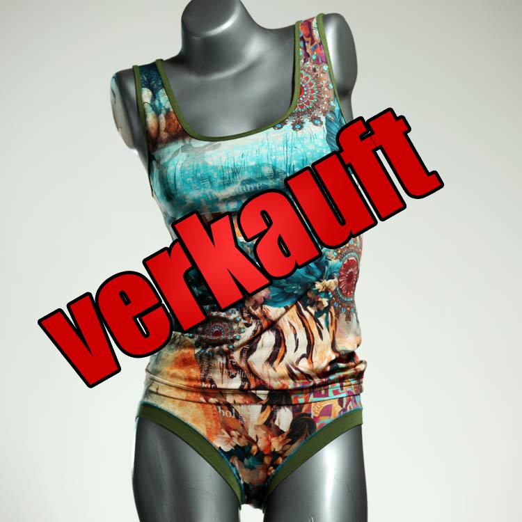 günstige bequeme bunte preiswerte Unterwäsche Set für DamenPanty / Hotpant mit Top aus Baumwolle