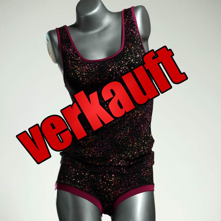 sexy attraktive nachhaltige schöne Unterwäsche Set für DamenPanty / Hotpant mit Top aus Baumwolle