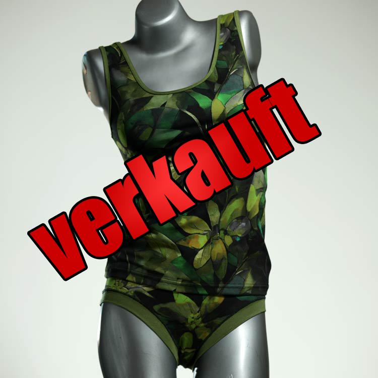 bequeme farbige gemusterte schöne Unterwäsche Set für DamenPanty / Hotpant mit Top aus Baumwolle