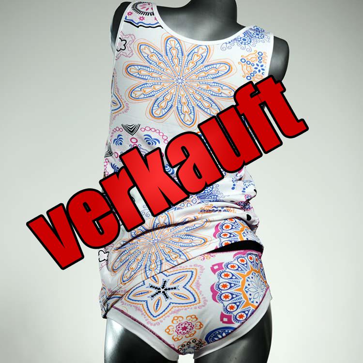 nachhaltige bequeme farbige attraktive Unterwäsche Set für DamenPanty / Hotpant mit Top aus Baumwolle
