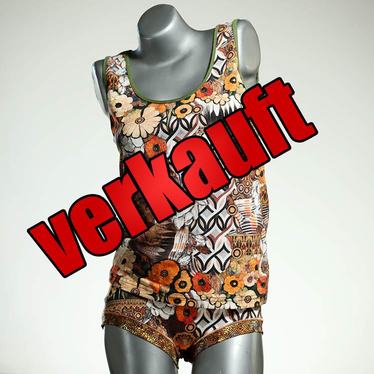 bunte süße handgemachte preiswerte Unterwäsche Set für DamenPanty / Hotpant mit Top aus Baumwolle