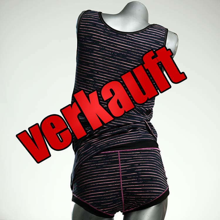 farbige günstige süße ökologische Unterwäsche Set für DamenPanty / Hotpant mit Top aus Baumwolle