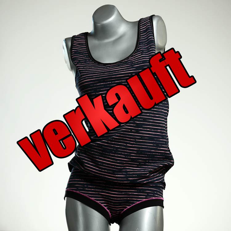 farbige günstige süße ökologische Unterwäsche Set für DamenPanty / Hotpant mit Top aus Baumwolle