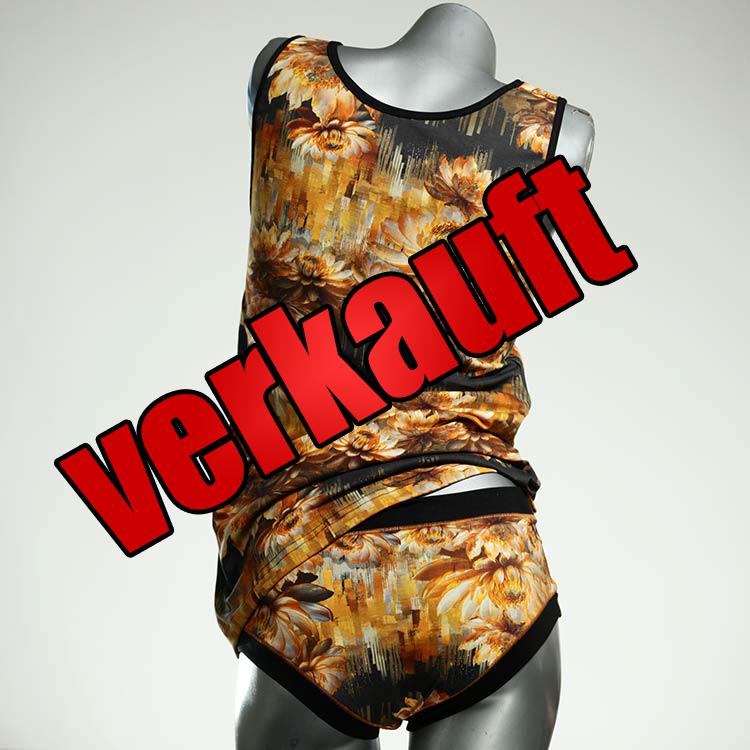 günstige süße bunte nachhaltige Unterwäsche Set für DamenPanty / Hotpant mit Top aus Baumwolle