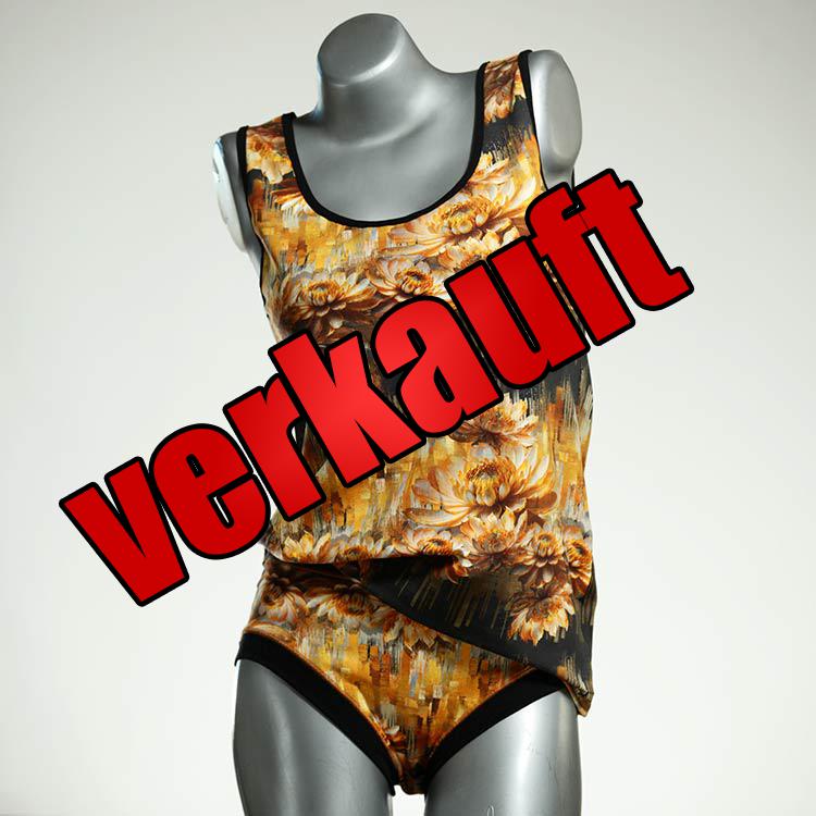 günstige süße bunte nachhaltige Unterwäsche Set für DamenPanty / Hotpant mit Top aus Baumwolle