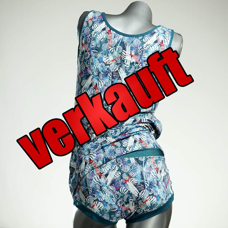 süße farbige schöne bequeme Unterwäsche Set für DamenPanty / Hotpant mit Top aus Baumwolle