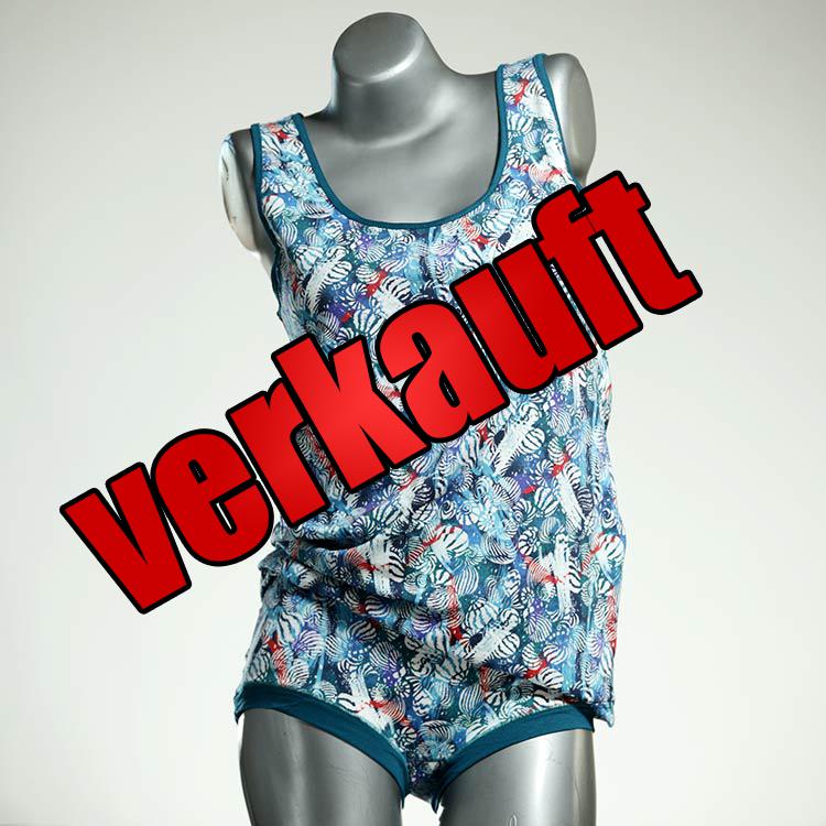 süße farbige schöne bequeme Unterwäsche Set für DamenPanty / Hotpant mit Top aus Baumwolle