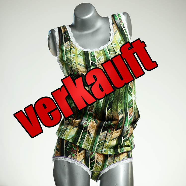 sexy günstige nachhaltige handgemachte Unterwäsche Set für DamenPanty / Hotpant mit Top aus Baumwolle