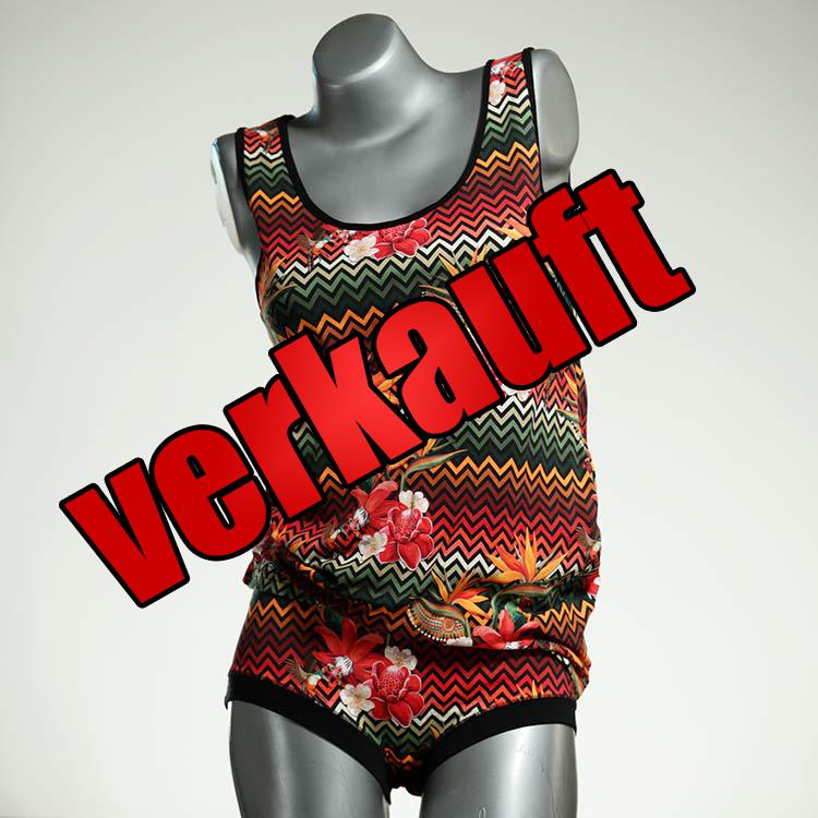 nachhaltige süße sexy handgemachte Unterwäsche Set für DamenPanty / Hotpant mit Top aus Baumwolle