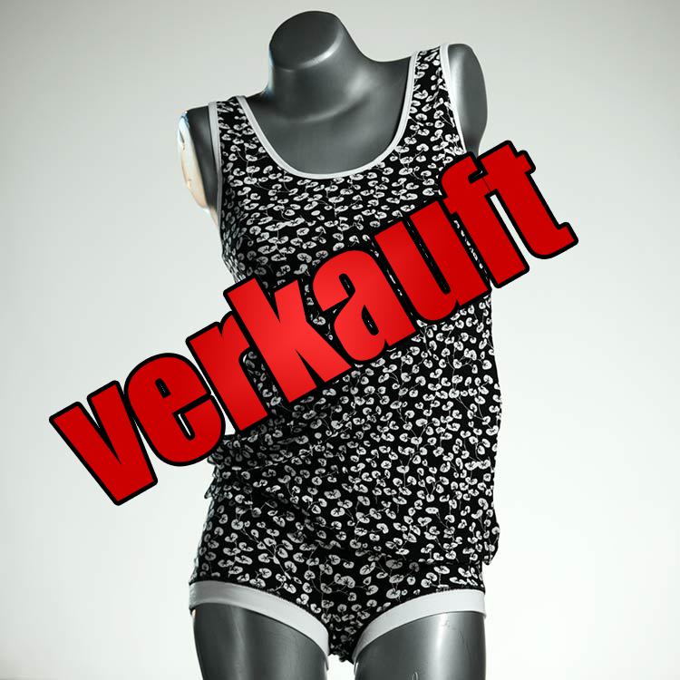 ökologische günstige handgemachte nachhaltige Unterwäsche Set für DamenPanty / Hotpant mit Top aus Baumwolle