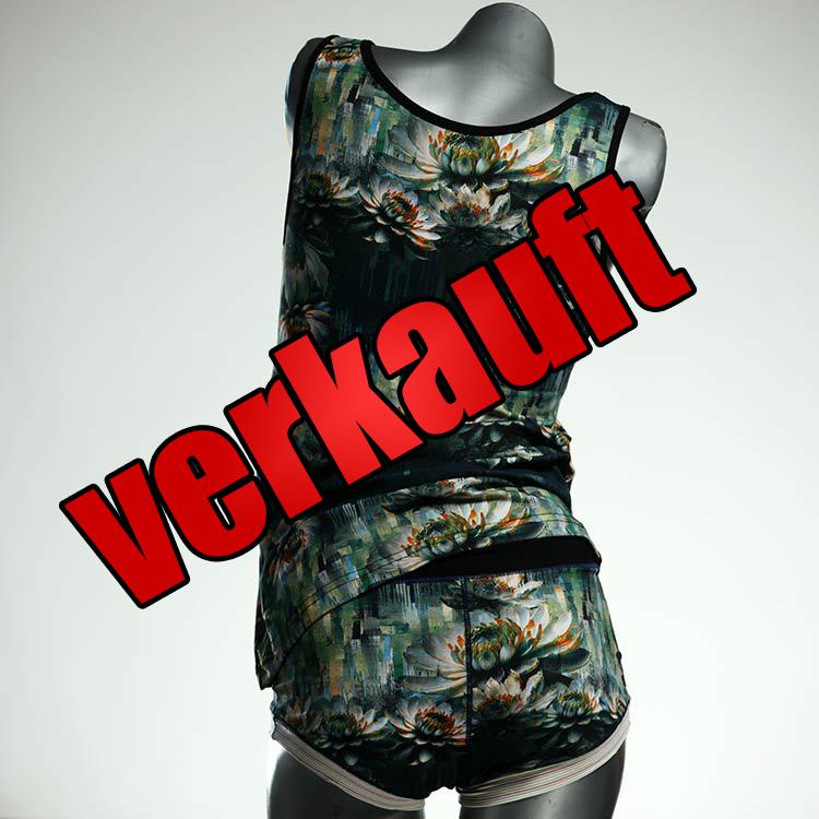 schöne sexy günstige handgemachte Unterwäsche Set für DamenPanty / Hotpant mit Top aus Baumwolle