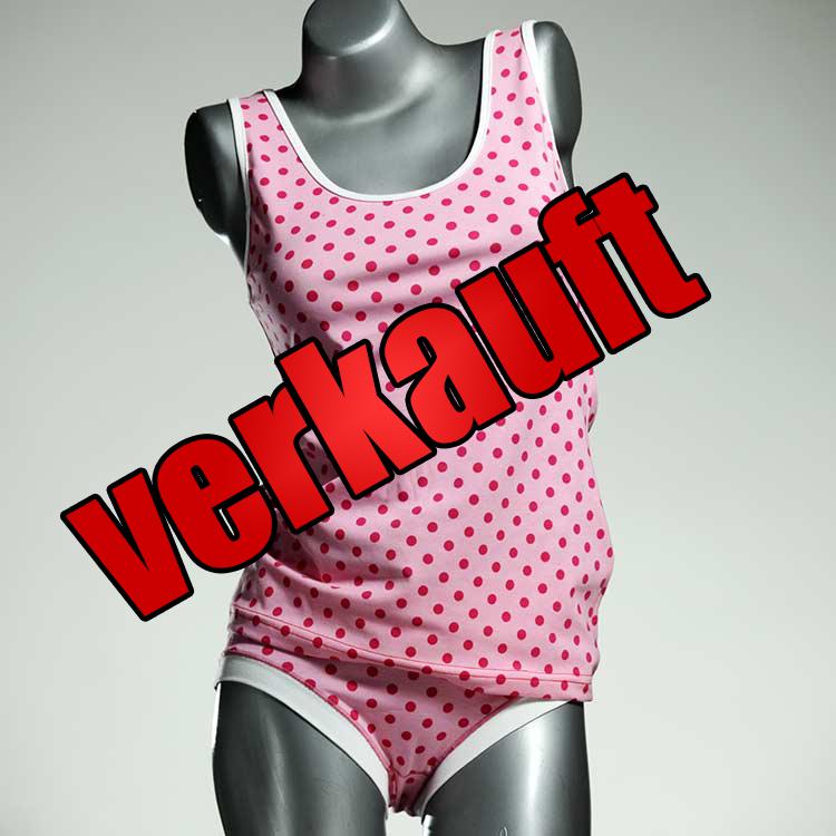 nachhaltige bunte sexy ökologische Unterwäsche Set für DamenPanty / Hotpant mit Top aus Baumwolle