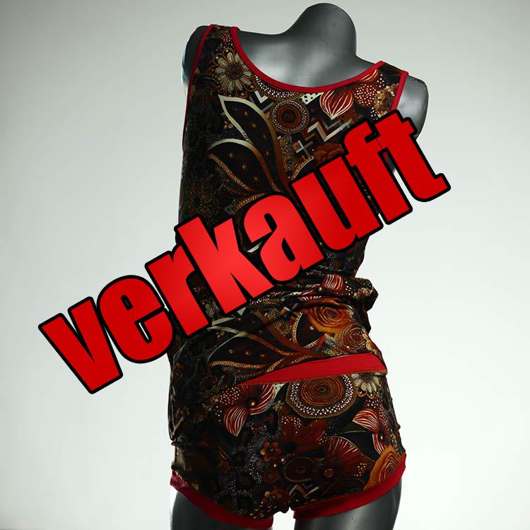 attraktive handgemachte bunte gemusterte Unterwäsche Set für DamenPanty / Hotpant mit Top aus Baumwolle