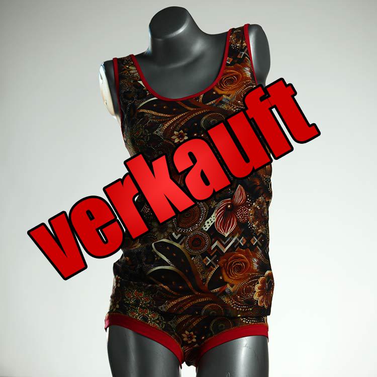 attraktive handgemachte bunte gemusterte Unterwäsche Set für DamenPanty / Hotpant mit Top aus Baumwolle