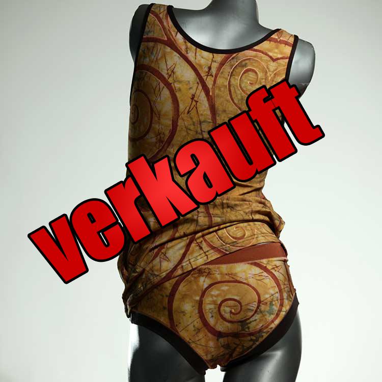 bunte attraktive preiswerte bequeme Unterwäsche Set für DamenPanty / Hotpant mit Top aus Baumwolle