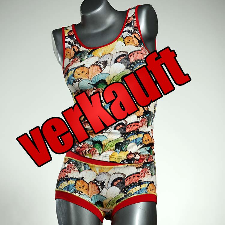 sexy süße bunte handgemachte Unterwäsche Set für DamenPanty / Hotpant mit Top aus Baumwolle