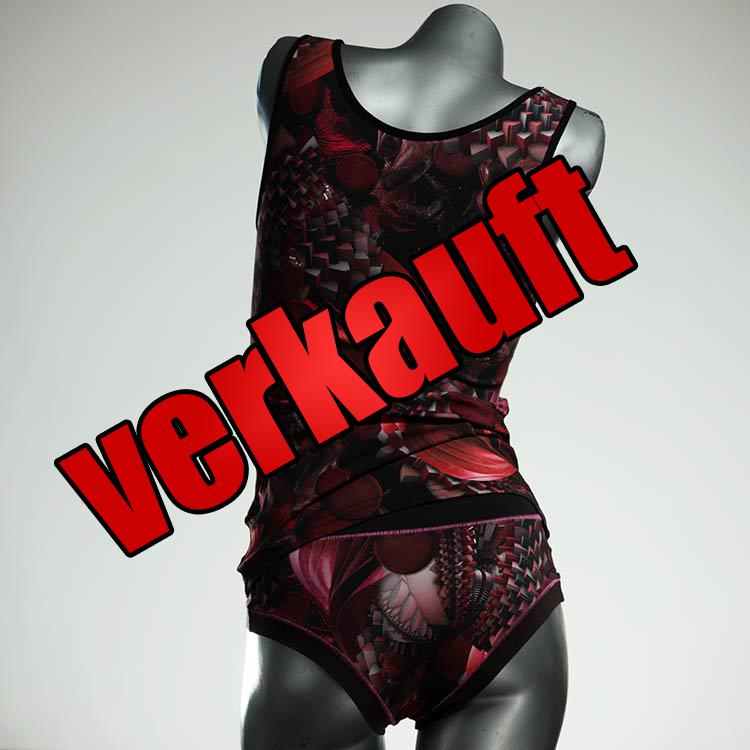 bunte bequeme günstige preiswerte Unterwäsche Set für DamenPanty / Hotpant mit Top aus Baumwolle