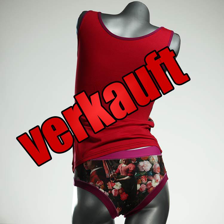 handgemachte farbige günstige schöne Unterwäsche Set für DamenPanty / Hotpant mit Top aus Baumwolle