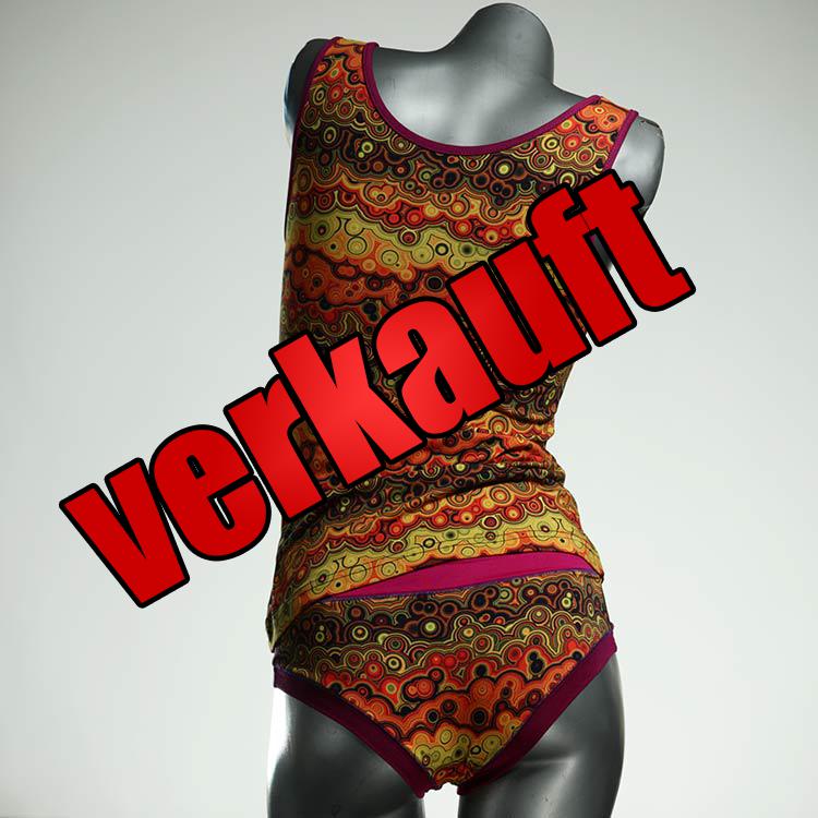 bequeme süße bunte nachhaltige Unterwäsche Set für DamenPanty / Hotpant mit Top aus Baumwolle