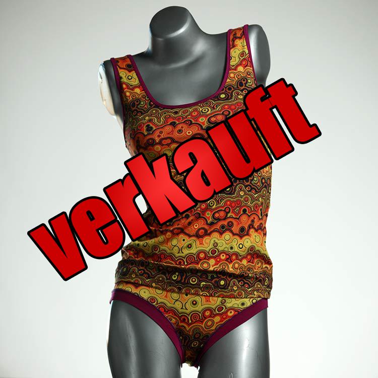 bequeme süße bunte nachhaltige Unterwäsche Set für DamenPanty / Hotpant mit Top aus Baumwolle