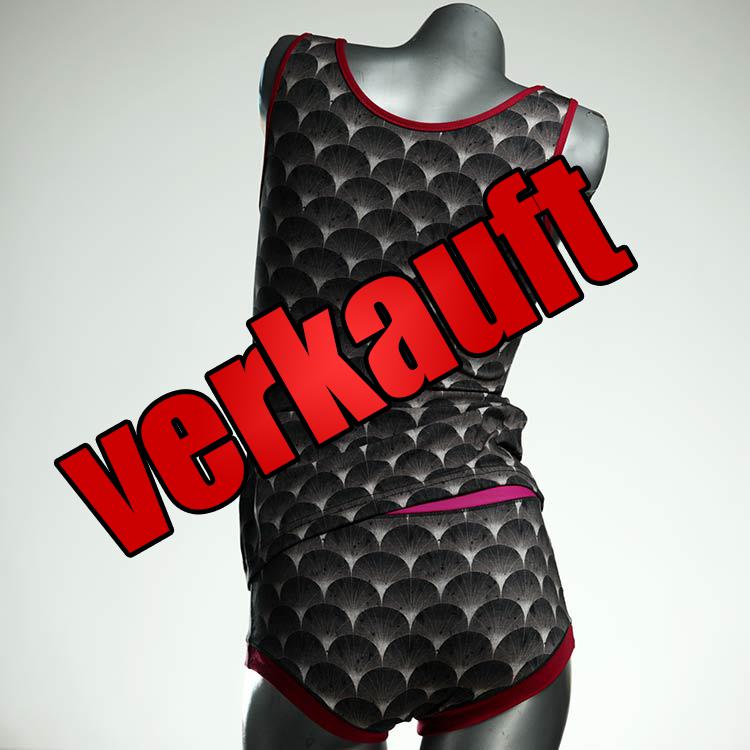 günstige bequeme schöne farbige Unterwäsche Set für DamenPanty / Hotpant mit Top aus Baumwolle