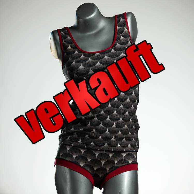 günstige bequeme schöne farbige Unterwäsche Set für DamenPanty / Hotpant mit Top aus Baumwolle