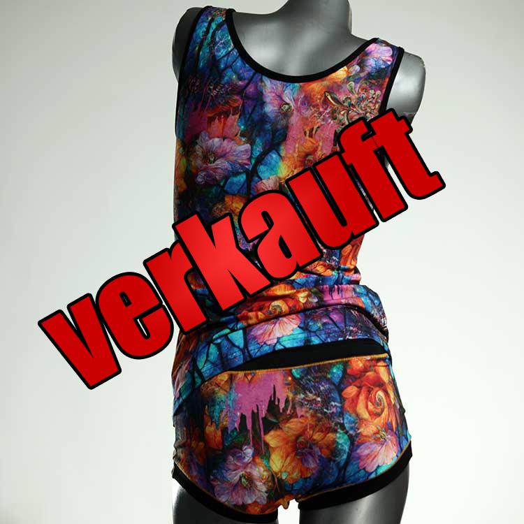 nachhaltige süße preiswerte sexy Unterwäsche Set für DamenPanty / Hotpant mit Top aus Baumwolle