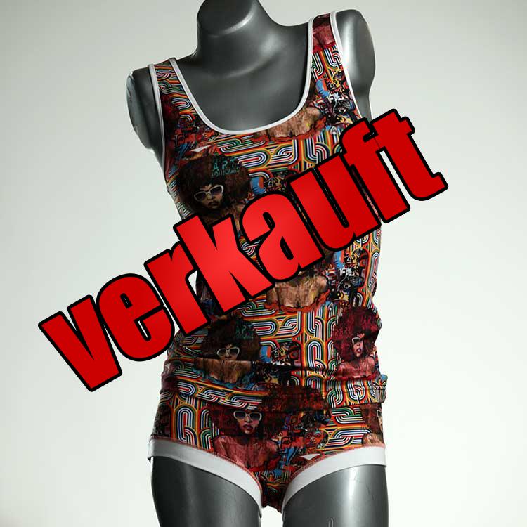 ökologische sexy schöne nachhaltige Unterwäsche Set für DamenPanty / Hotpant mit Top aus Baumwolle