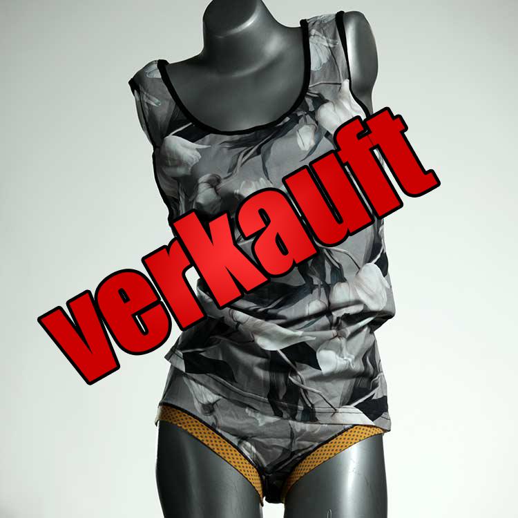 süße nachhaltige schöne attraktive Unterwäsche Set für DamenPanty / Hotpant mit Top aus Baumwolle