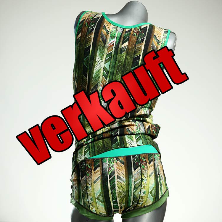 ökologische bequeme preiswerte schöne Unterwäsche Set für DamenPanty / Hotpant mit Top aus Baumwolle