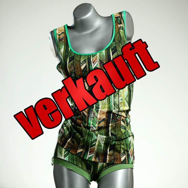 ökologische bequeme preiswerte schöne Unterwäsche Set für DamenPanty / Hotpant mit Top aus Baumwolle