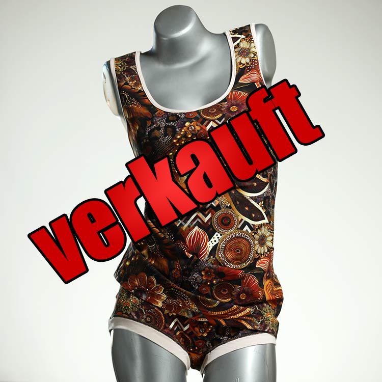 schöne nachhaltige ökologische sexy Unterwäsche Set für DamenPanty / Hotpant mit Top aus Baumwolle