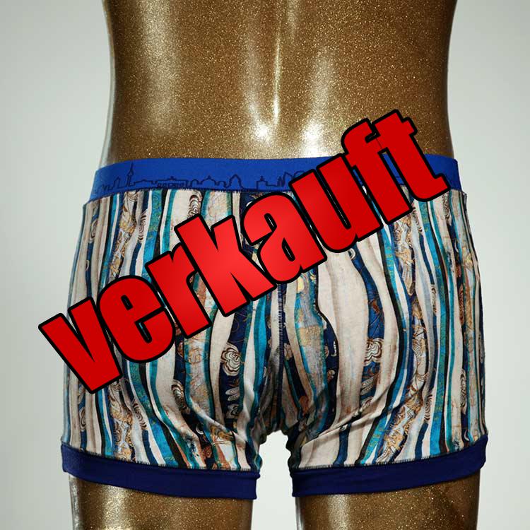 schöner handgemachter nachhaltiger bunter Herrenshort, Unterwäsche aus Baumwolle für Herren
