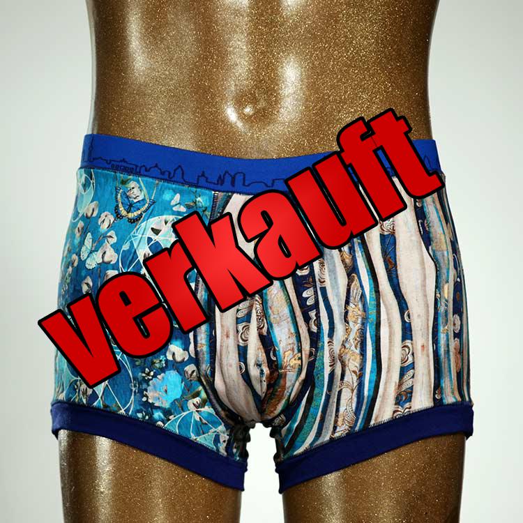 schöner handgemachter nachhaltiger bunter Herrenshort, Unterwäsche aus Baumwolle für Herren