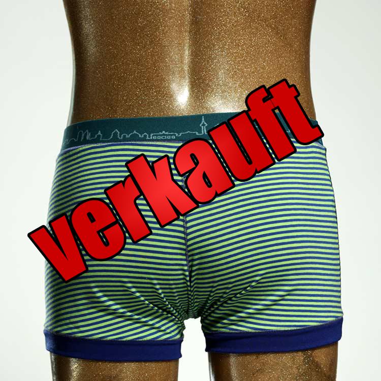nachhaltiger  bunter handgemachter Herrenshort, Unterwäsche aus Baumwolle für Herren