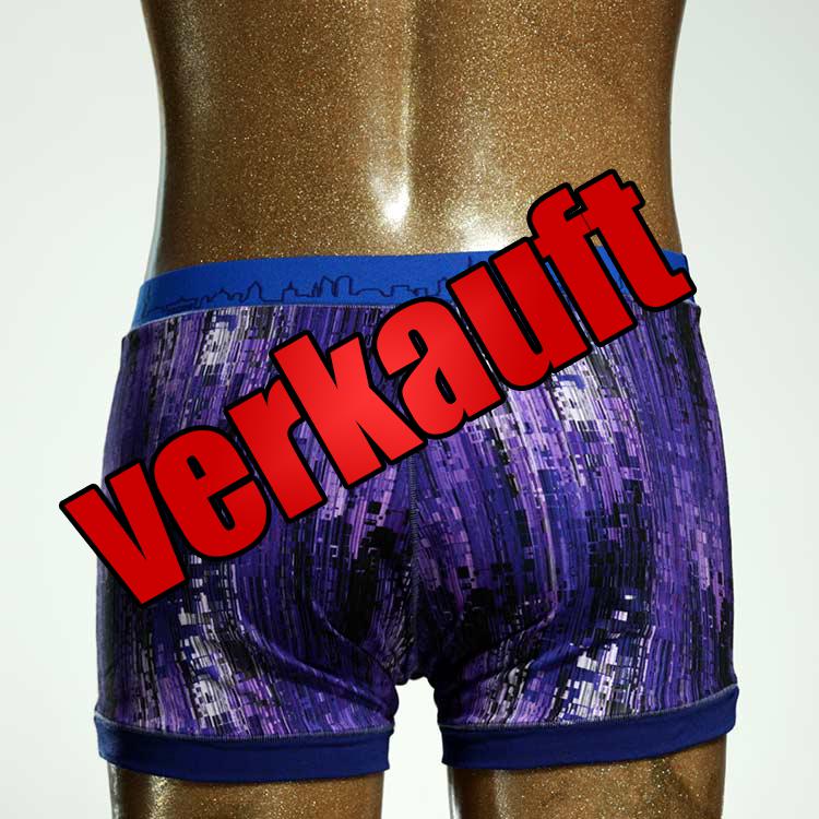 nachhaltiger günstiger ökologischer gemusterter Herrenshort, Unterwäsche aus Baumwolle für Herren