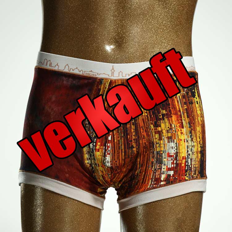 ökologischer schöner gemusterter bunter Herrenshort, Unterwäsche aus Baumwolle für Herren