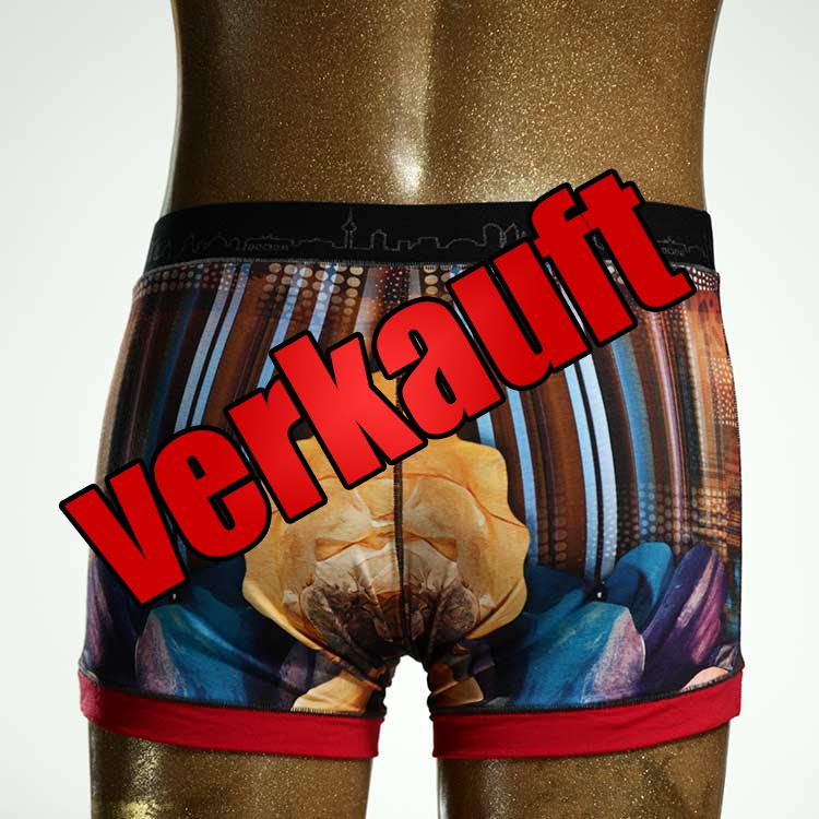 bunter  handgemachter ökologischer Herrenshort, Unterwäsche aus Baumwolle für Herren