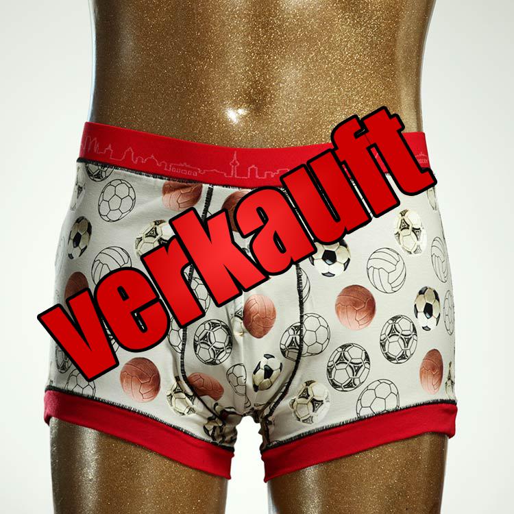 gemusterter ökologischer bunter farbiger Herrenshort, Unterwäsche aus Baumwolle für Herren